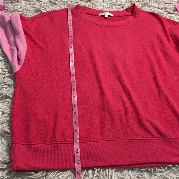 Z Supply Ellie Color Block Brushed Cotton Loungewear Pants and Shirt Set